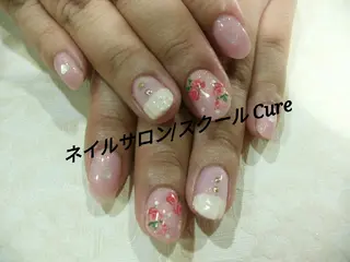 ミディアム ネイル ネイルサロン Cureのネイルデザイン