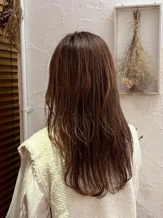 ロング カラー Agu hair mieux宮崎大塚店所属・デザインカラー✨ 日高桃佳のヘアスタイル