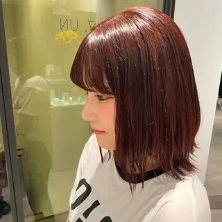 ミディアム カラー kelly.un MIUのヘアスタイル