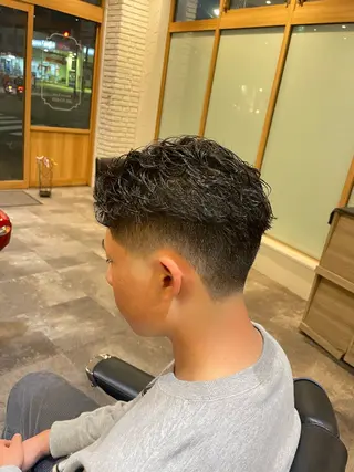 ショート パーマ メンズ smilehair国分寺店所属・💈barber 中根 龍星のヘアスタイル