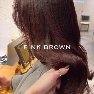 ミディアム カラー MORNING.所属・ニュアンスカラー YUKAのヘアスタイル