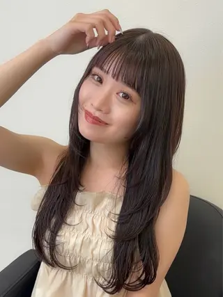 ロング Ayano‪‪🎀似 合わせ×透明感🎀のヘアスタイル
