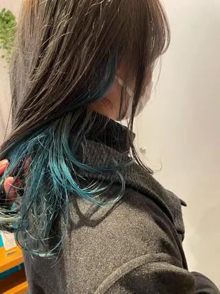 ミディアム カラー レイヤー／似合わせ TAKUYAのヘアスタイル