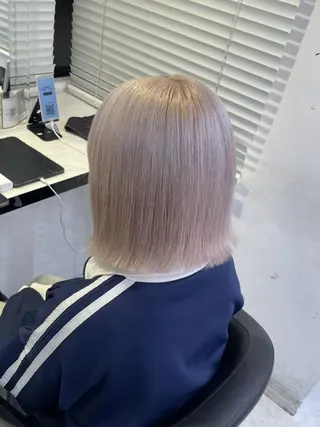 カラー モテ艶🤍透明感 レイヤー🤍ボブのヘアスタイル
