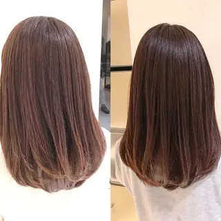 セミロング カラー ブリーチカラー/ 岩破瑞希のヘアスタイル