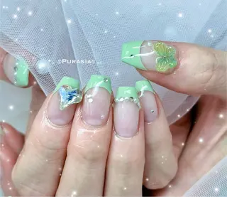 ネイル Purasia高橋✧ マグ/ワンホン/地雷のネイルデザイン