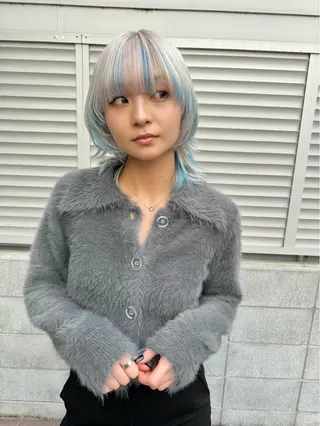 ミディアム カラー 💍絶対に可愛く💍 履歴修正SAKI🐰のヘアスタイル