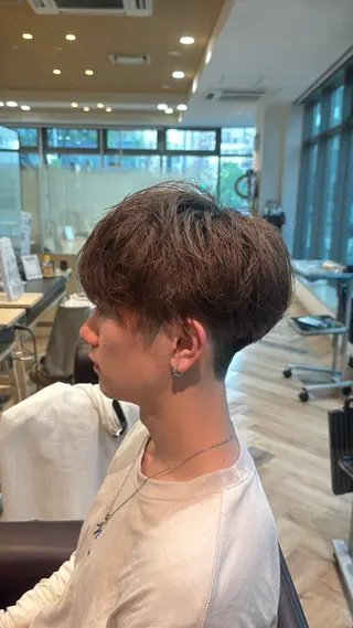 ショート メンズ メンズ特化/ センターパート/八谷のヘアスタイル