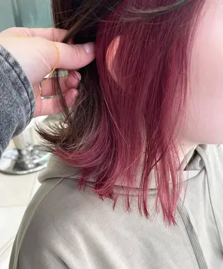 ショート カラー ボブ/暖色/デザイン KOYUKI⛄️のヘアスタイル