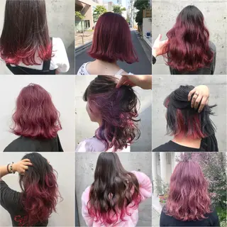 ミディアム カラー a-o横浜所属・色落ちまでキレイに！ ！女性サロンのヘアスタイル