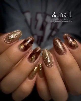 ネイル &.nail/ ニュアンス/持込み可のネイルデザイン