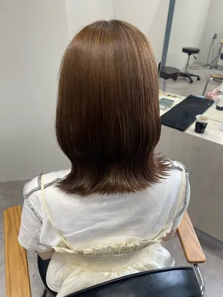 ミディアム カラー ヘアアレンジ ボブ /ニュアンス/ satomi🧸💖のヘアスタイル