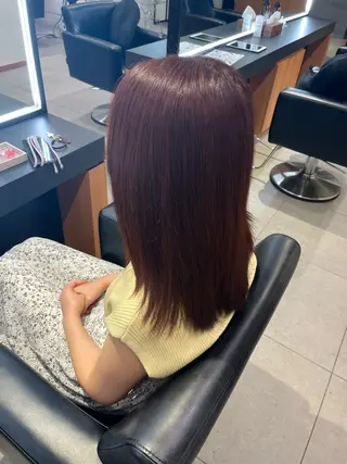 セミロング カラー ERII /伏見・栄 カットモデル募集中!のヘアスタイル