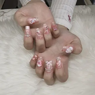 セミロング see love gritterのネイルデザイン