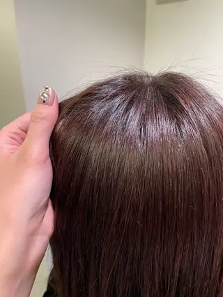 セミロング カラー 都築 あんずのヘアスタイル