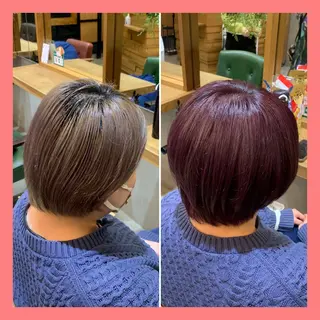 ショート カラー ✂️RIKUKI🎨 【駒込美容師🎀】のヘアスタイル