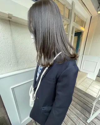 ミディアム カラー 🙃 透明感カラー/ボブのヘアスタイル