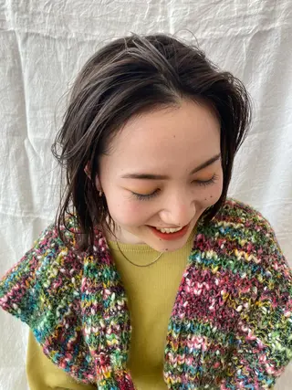 ミディアム カラー ボブ/暖色/デザイン KOYUKI⛄️のヘアスタイル