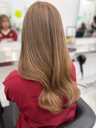 ロング 艶髪ハイトーンカラー 渋谷🎀ririkaのヘアスタイル