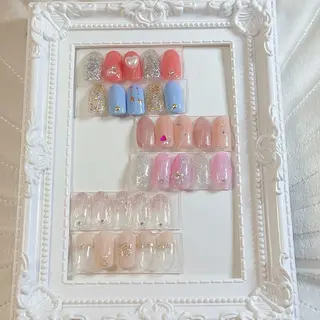 ネイル キャンアイドレッシー六本木店所属・MIKA／耳ツボ ／マグネットネイルのネイルデザイン