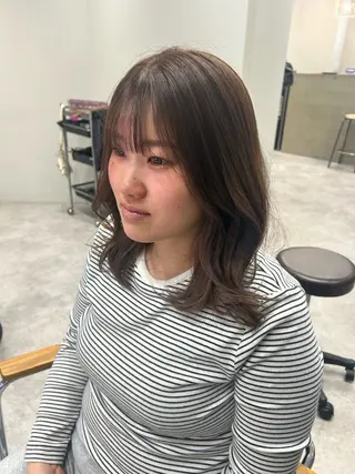 ミディアム カラー ヘアアレンジ ボブ /ニュアンス/ satomi🧸💖のヘアスタイル