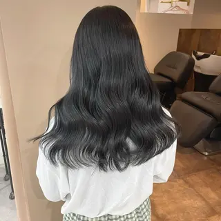 セミロング rina／ベージュ ワンホン/韓国ヘアのヘアスタイル