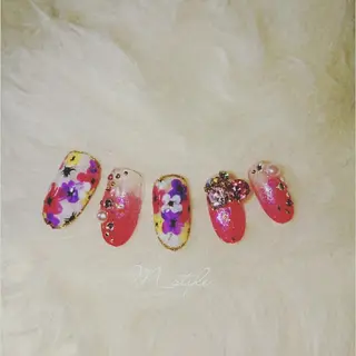 ネイル 下妻市ﾈｲﾙｻﾛﾝ M_styleのネイルデザイン