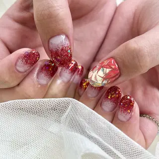 ミディアム ネイル 池袋痛ネイル Nok. 渡辺のネイルデザイン