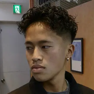 ショート パーマ メンズ 立川/メンズパーマ 厚進太郎のヘアスタイル