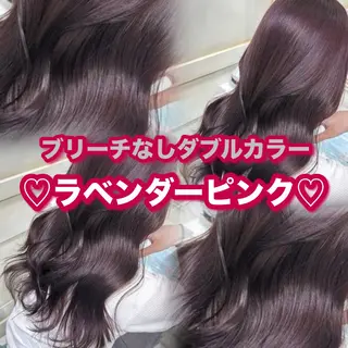 セミロング カラー 💖ダブルカラー/ ケアカラー/レナ💖のヘアスタイル