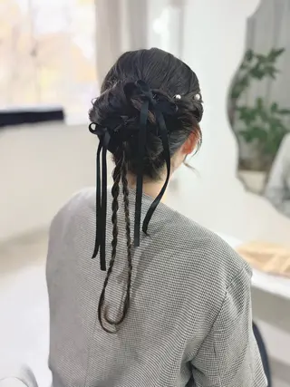 ロング ヘアアレンジ ヘアセットサロン /上坪愛美のヘアスタイル