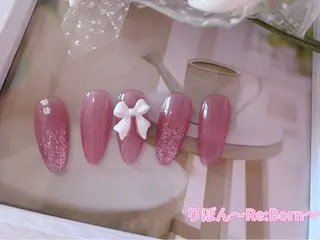 ミディアム りぼん Re:Bonrのネイルデザイン