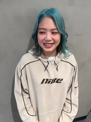 ミディアム カラー 顔まわり/暖色 可愛い特化🎀ゆうなのヘアスタイル