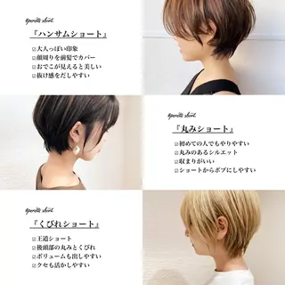 ショート ショート/ボブ/ 白髪ぼかし/しんやのヘアスタイル