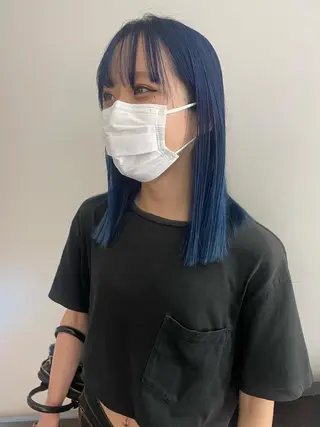 ミディアム カラー hair&nail ☯️アイリ☯️のネイルデザイン