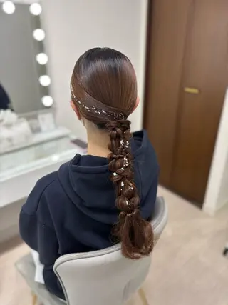 ロング ヘアアレンジ ヘアセットサロン /上坪愛美のヘアスタイル