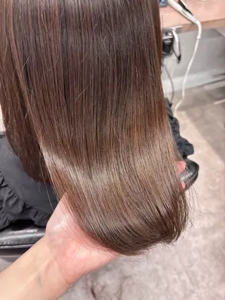 ミディアム カラー ボブ/透明感カラー/ 髪質改善/🌙/ルナのヘアスタイル