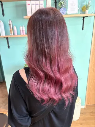 ミディアム カラー 🩵ReiNa 🩵のヘアスタイル