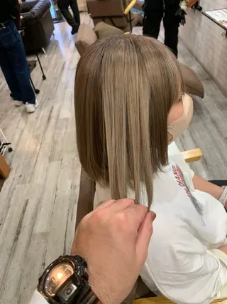 ミディアム カラー オーナースタイリスト 宗正淳志のヘアスタイル