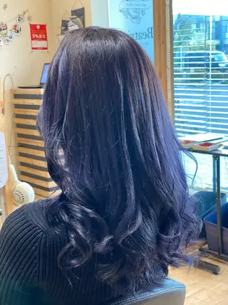 ロング カラー 関口 友行のヘアスタイル