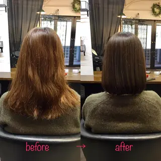 ミディアム 縮毛矯正&髪質改善 MAILHAIRのヘアスタイル