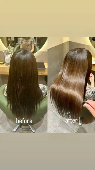 ロング クセ/うねり改善/ 縮毛矯正🫧ゆりのヘアスタイル