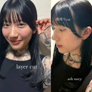 セミロング カラー ⌇🌹透明感カラー 🌹ᴍᴇɢᴜᴍɪ ⌇のヘアスタイル