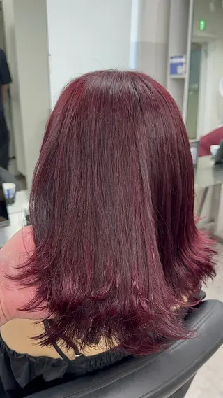 ミディアム カラー ヘアアレンジ ⭐️柏木皇気ブリーチ ムラ修正/他店直しのヘアスタイル