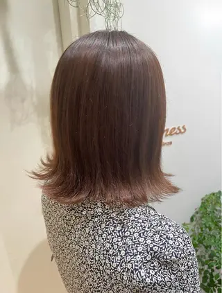 ミディアム カラー 蜂須賀🐝縮毛矯正 ストレートパーマのヘアスタイル