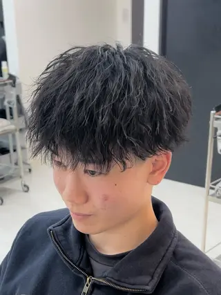 ショート パーマ メンズ フウト/メンズカット /メンズパーマのヘアスタイル