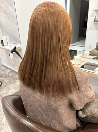 セミロング 永田 よしはるのヘアスタイル