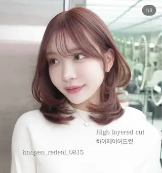 ミディアム 土方 通世のヘアスタイル