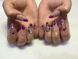 ネイル 💎🐰 saki. m 🐰💎のネイルデザイン