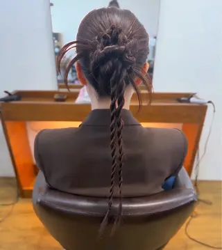 セミロング hairdesign Granz 平成店所属・志賀 美沙のヘアスタイル